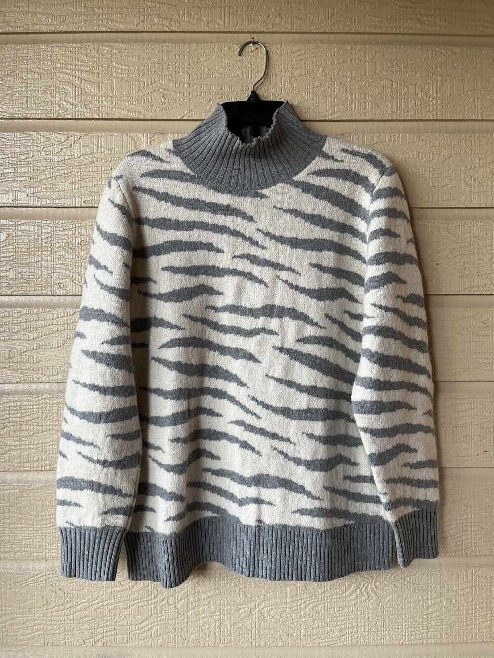 La Vie Rebecca Taylor womens Vintage Mock Neck Wool & Alpaca Sweater size Medium - Picture 1 of 5